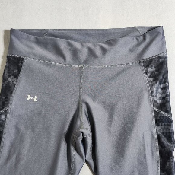 Under Armour active wear sport leggings women's size 10 or 12 grey colour crop - Picture 2 of 12